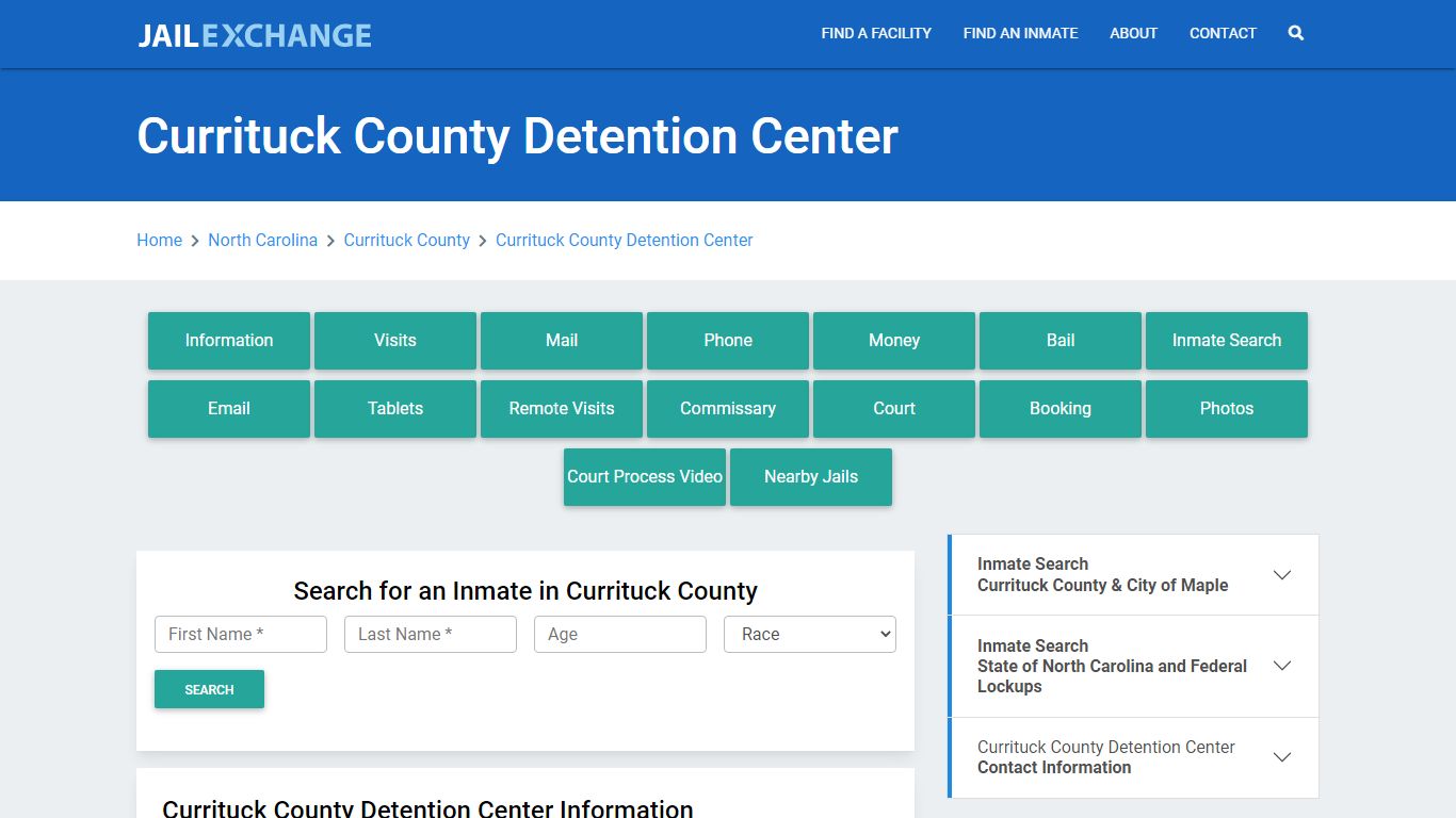 Currituck County Detention Center - Jail Exchange